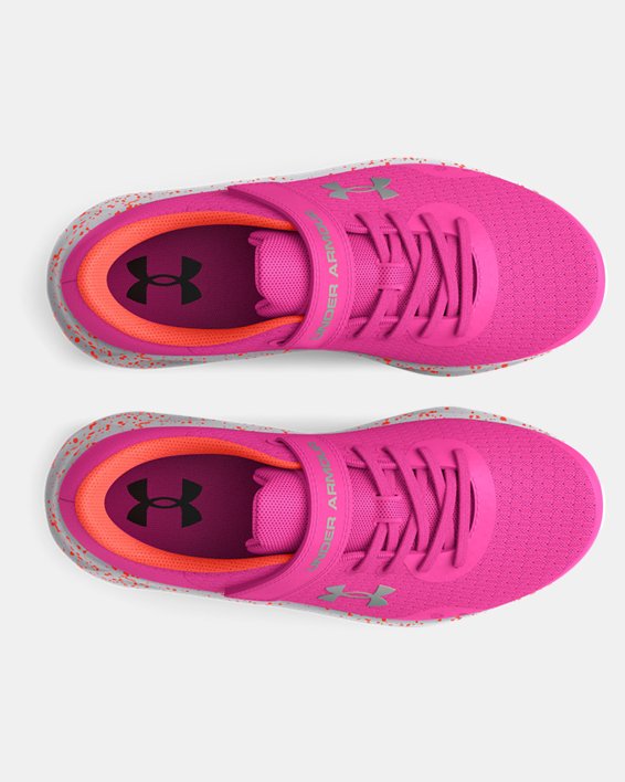 Girls' Pre-School UA Pursuit 3 AC Running Shoes, Pink, pdpMainDesktop image number 2